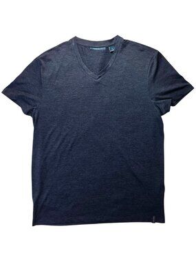 Perry Ellis Men's Navy Blue V-Neck T-Shirt Size M